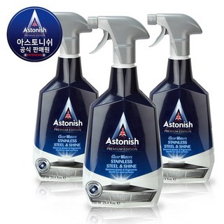 아스토니쉬 스테인리스 광택 클리너, 750ml, 3개