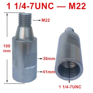 변환 가변 스레드 커넥터 M32 M22 1/4UNC 1/2-20UNF M12 코어 드릴 파이프 연결 커플링 교환 어댑터, UNC-M22, 1개, 13 UNC-M22