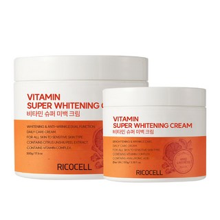리코셀 대용량 비타민 슈퍼 화이트닝 크림 500g + 100g /저자극 미백 탄력 톤업 수분 주름개선 기능성, 600g, 1개