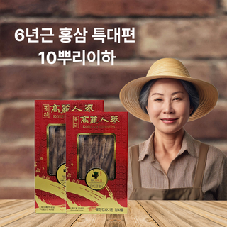 6년근 캔홍삼 고려 홍삼 대편 300g 건홍삼 건삼 캔포장 말린홍삼 농협검사품, 1개