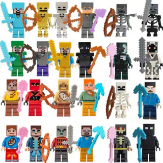 我的磁力世界方塊批發積木磁吸拼圖積木方塊益智拼裝兒童磁力積木, 積木人仔【款式隨機裝】