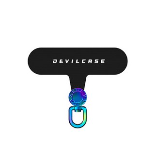 DEVILCASE 惡魔盾 360度可旋轉手機墊片 - 適用於各式手機殼, 【基本款】黑+彩鈦掛孔