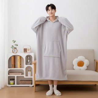[150cm 특대형] 블레오 빅 후드 입는 담요 잠옷