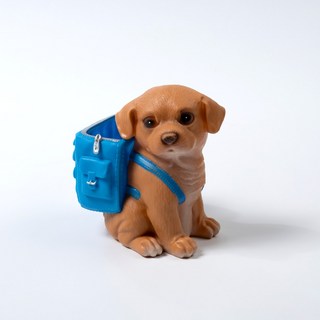 star starred 비글 강아지 펜홀더 귀여운 데스크 테리어 문구 소품 만능 펜꽂이, 1개, 블루