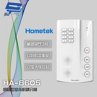 昌運 Hometek HA-8605 網路型室內對講分機 呼叫警衛室, 1個