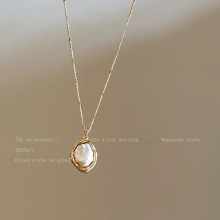 不規則珍珠項鍊 韓系簡約氣質毛衣鏈