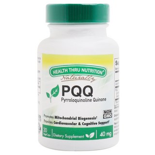Health Thru Nutrition PQQ無麩質素食膠囊 40mg, 30顆, 1罐