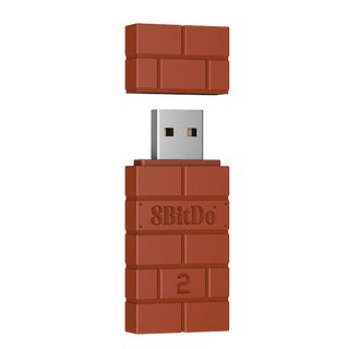 八位堂 8BitDO 藍芽無線轉換接收器 PS4/XBOX SERIES手把適用, 紅色, 1個, 83DC