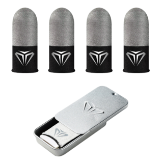 고오 초전도 은섬유 게이밍 골무, 4개, 실버