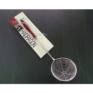 餐具達人 黑柄電木線條蚵網8cm 蚵匙 電木柄蚵網 火鍋蚵網 漏勺 火鍋杓 刷刷鍋勺, 1個