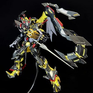 HG 鋼彈模型 獨角獸 鋼彈 戰術機甲 模型, 1個, 極速發出/金異端+雙翅膀+武器+送支架官方標配盲盒彩色*包裝