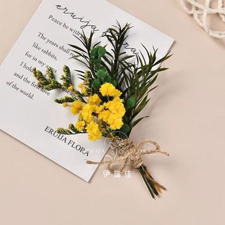 幹花墻面裝飾牆上掛件，高級感真花鬆果樹枝植物標本，背景牆墻飾貼墻, F-17