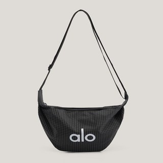 牛津布餃子包 戶外運動斜挎包 防水帆布包, 黑色