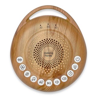 말랑하니 휴대용 신생아 백색소음기 아기 수면교육, 내츄럴우드, 1개