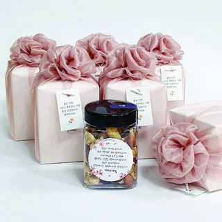 [은색초코]견과류답례품 믹스넛 사각-보자기포장 결혼답례품 돌잔치 조문 회사단체선물 시보해제, 스탠다드믹스넛, 크리스탈보자기포장, 1개, 1kg