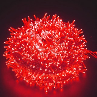 지네 전구 1000구 100m 크리스마스 아웃팅 트리 조명 화이트 전구 색 레드 핑크 퍼플 그린, 1개