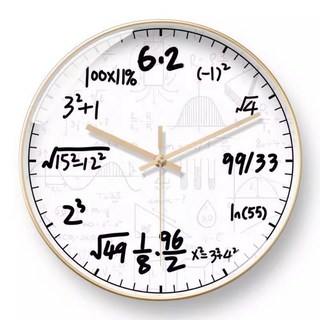 수학 학원 벽시계 인테리어 시계 수식 수학과 공식 파스칼, D약25cm