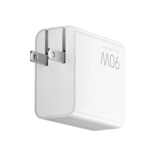 小米 Xiaomi 90W充電器 快速充電 輕巧便攜 多設備適用, 白色, 1個, 56.5mm