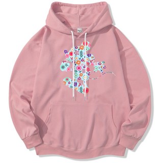 일루소 디즈니 소프트 특양면 플라워 미키 후드티