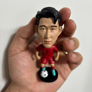 쏘니 피규어 차량용 장식인형 움직이는 피규어 쏜 자동차 대시보드 꾸미기 축구선수 악세서리, 1개, 손흥민(레드)