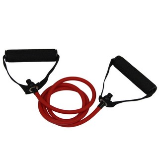 CJIT 多功能一字拉力器 瑜伽TPE乳膠拉力繩 腳蹬彈力繩 力量訓練健身用品, 紅色15磅, 1個