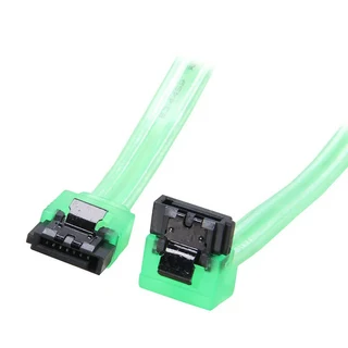 쿠쿠스토어 래치 잠금 포함 SATA3 직렬 데이터 케이블 PC 노트북 3.0 Gbps HDD 하드 드라이브 디스크 SSD-, 08 UV Green 90 Degree, 02 25cm