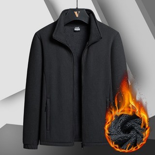 M-9XL 羊羔絨外套 超大碼加絨加厚防風禦寒外套 加肥登山服棉襖外套