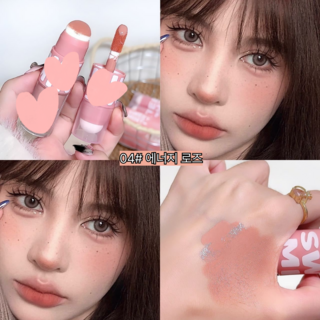 [ 스펀지내장 ] 차차앤코 완벽밀착 리퀴드 블러셔 오랜지속력 촉촉 생크림질감 립앤치크 올인원 볼터치, 1개, 04#에너지 로즈