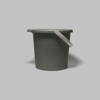 台灣製24H出貨 ins家居 北歐無印 加厚手提水桶 儲水 泡腳 園藝 洗澡桶 多尺寸 3L 6L 12L, 莫蘭迪綠,6L (超取 最多5)個, 1個