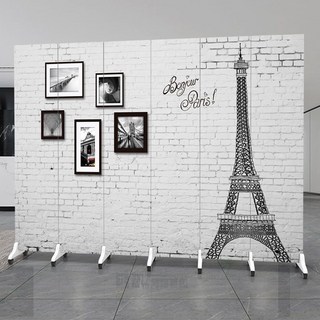 이동식 접이식 패브릭 가림막 셀프가벽 파티션 사무용 주방 거실 공간분리, R-19