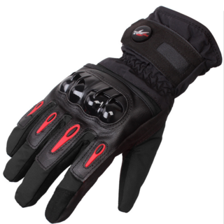 PRO-BIKER 機車手套 防風防水防寒防摔觸控手套 MTV-08, 湖水藍：M號, 湖水藍