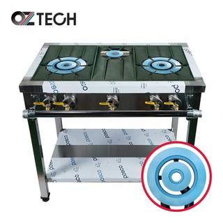 오즈테크 업소용가스렌지 일반상판 900렌지 22-11화구 2세대 세라믹 간택기 간데기, LNG, 높은/0.8t