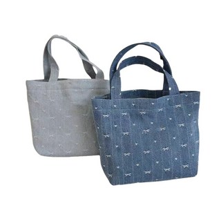 牛仔高顏值便宜耐用外貿薄款專用豎版純色牛仔帆布袋