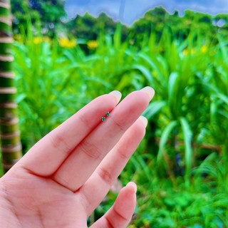 it's.ME 999純銀彩色單鑽養耳棒 999銀 養耳棒 純銀耳針 耳釘耳棒 抗過敏銀飾 生日禮物