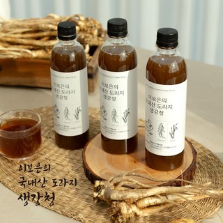 이보은 국내산 무설탕 도라지 생강청 500ml, 1개