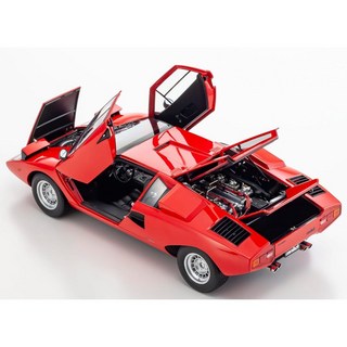 八田元氣小棧 日版全新京商1/12 藍寶堅尼Lamborghini Countach LP400 合金模型車 紅色, 1個