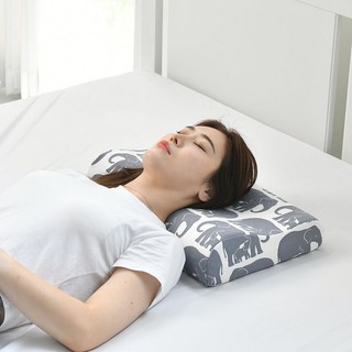 고니자니 성인 스탠다드 메모리폼 경추베개, 엘레판티 그레이, 1개