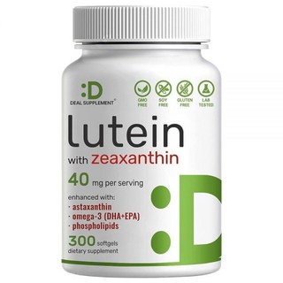 루테인 40mg 300캡슐 150일 지아잔틴 아스타잔틴 오메가-3 인지질 미국산, 루테인  제아잔틴 40mg  300정, 300정, 1개