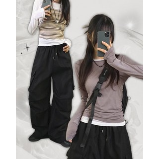 키톨 베이직 시스루 모달 텐셀 레이어드 긴팔 티셔츠