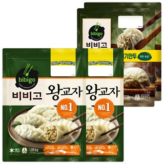[CJ제일제당] 비비고왕교자1.05KGX2+비비고 수제만둣집 맛 진한고기만두400gX2, 400g, 2개
