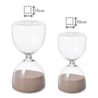 이케아 에프테르텡카 모래시계 장식용 유리 15cm, 1개
