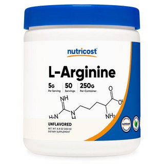 뉴트리코스트 아르기닌 분말 250g 50회분 회당 5000mg Arginine, 1개