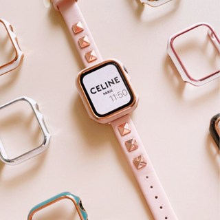 시계줄 애플워치 스트랩 투명 가죽 워치 메탈 호환 스포츠 시계 베이직 가죽스트랩 투톤 밴드 가죽밴드 워치밴드