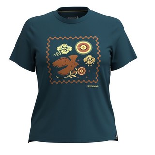 Smartwool 女款美麗諾羊毛圖案短袖T恤