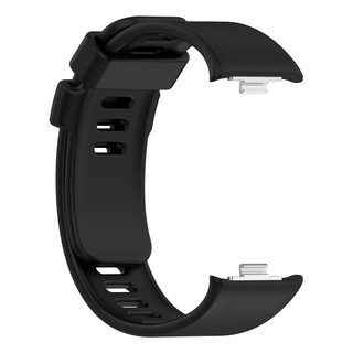 紅米手錶4代矽膠腕帶 多色可選 舒適親膚 簡約時尚, 黑色, 1個
