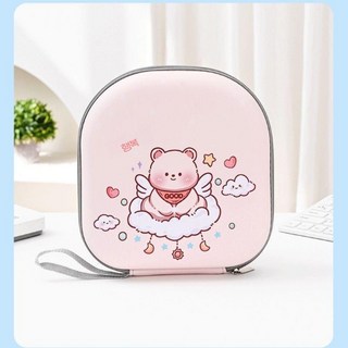 소니 WH-1000XM6 헤드폰 수납 가방 XM6 헤드셋 호환 방수 케이스, 핑크 곰, 1개