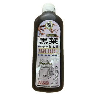 東牧元氣 黑菜養生露 1000毫升/瓶 無糖 純素 黑木耳汁, 1個, 1L