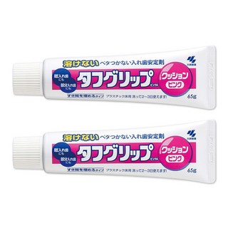 터프 그립 쿠션 핑크 틀니 의치 코렉트 안정제 65g, 65ml, 2개