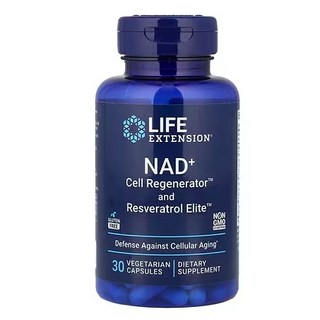 Life Extension NAD 細胞再生劑白藜蘆醇菁英，促進細胞能量，延緩衰老, 1個