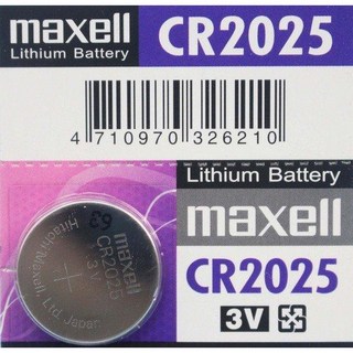 maxell 鈕扣型鋰電池 CR2025 (1入) - 計算機、遙控器適用, 1個
